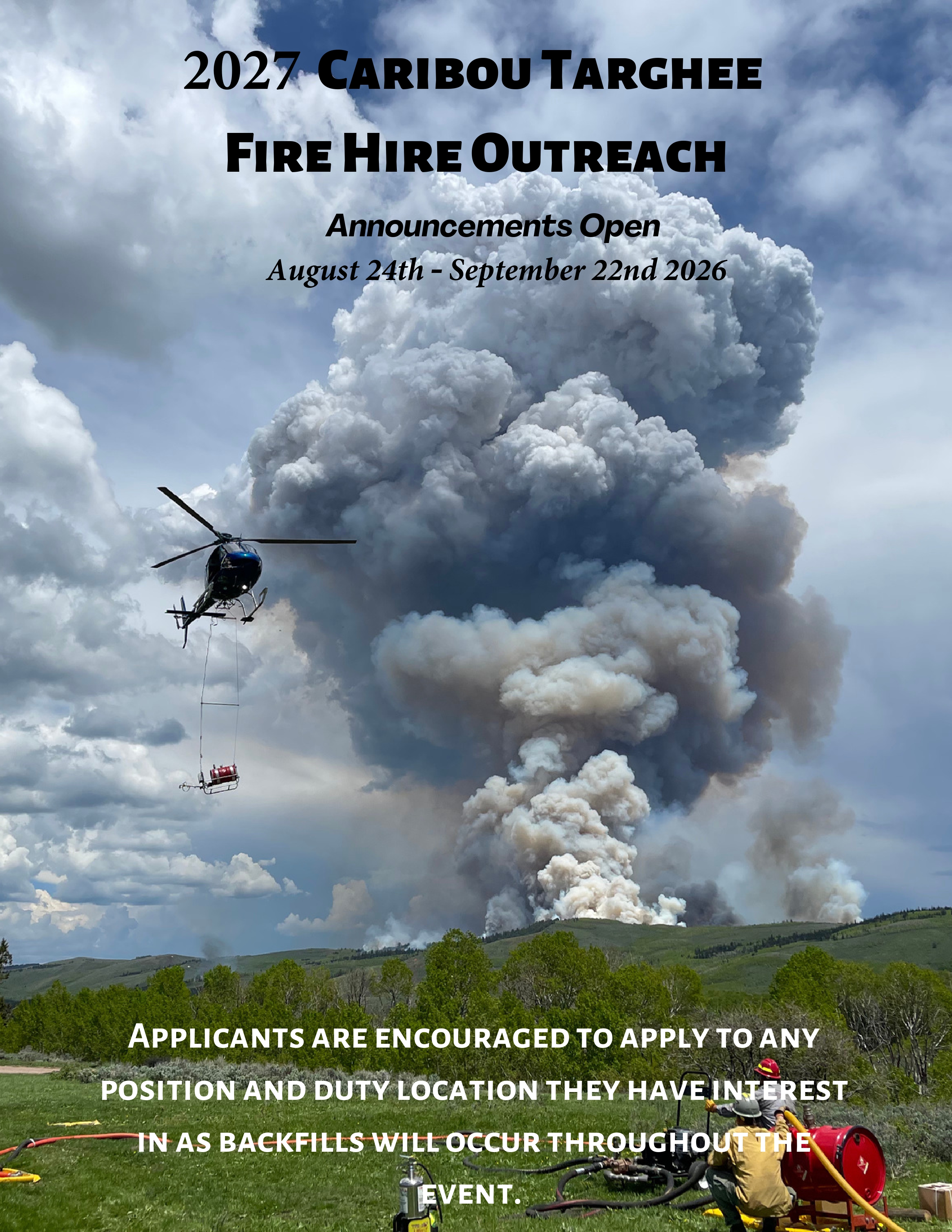 Caribou Targhee Seasonal Fire Poster